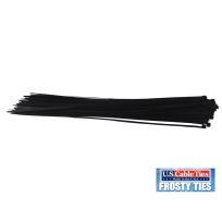 US Cable Ties Heavy Duty Frosty Ties, 100-Pack, FSD14B100, Black, 14 IN