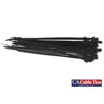 US Cable Ties Push Mount Cable Ties, 25-Pack, FTPM8B25, Black, 8 IN