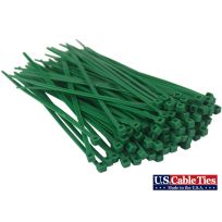 US Cable Ties Light Duty Cable Ties, 100-Pack, LD4GN100, Green, 4 IN