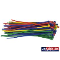 US Cable Ties Standard Duty Cable Ties, 100-Pack, SD11AC100, Assorted, 11 IN