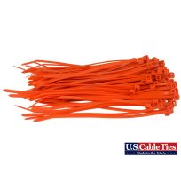 US Cable Ties Standard Duty Cable Ties, 100-Pack, SD11OR100, Orange, 11 IN
