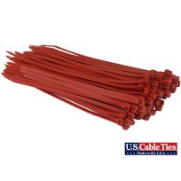 US Cable Ties Standard Duty Cable Ties, 100-Pack, SD11RD100, Red, 11 IN