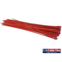 US Cable Ties Standard Duty Cable Ties, 100-Pack, SD14RD100, Red, 14 IN