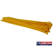 US Cable Ties Standard Duty Cable Ties, 100-Pack, SD14YL100, Yellow, 14 IN