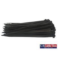 US Cable Ties Standard Duty Cable Ties, 100-Pack, SD8B100, Black, 8 IN