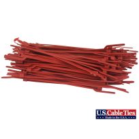 US Cable Ties EZ Off Tear Away Cable Ties, 100-Pack, TA5RD100, Red, 5 IN