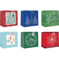 Paper Images Christmas Jumbo Square Gift Bag, Assorted, CLWGBTA-23