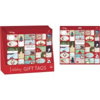 Winter Hill Christmas Peel & Stick Foil Gift Tags, 50-Count, Assorted, CTG50-10CD