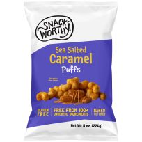 SnackWorthy Sea Salted Caramel Puffs™, SW907, 8 OZ