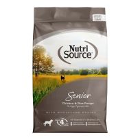 Nutri Source Senior Chicken & Rice Formula Dog Food, 3265023, 15 LB Bag