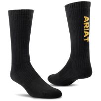Ariat® Men's Cotton Midcalf Sock, 3-Pack