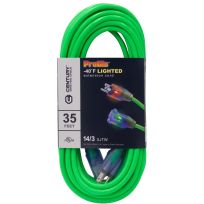 ProGlo® 14/3 Extension Cord, D17330035GN, Green, 35 FT