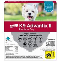 Elanco™ K9 Advantix™II Flea, Tick, Mosquito Prevention for Medium Dogs 11-20 LB, 2-Doses, 9060631
