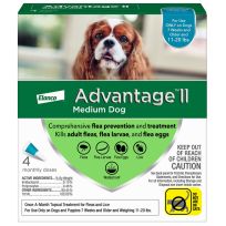 Elanco™ Advantage™II Topical Flea Treatment for Medium Dogs 11-20 LB, 4-Doses, 9202673