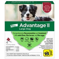 Elanco™ Advantage™II Topical Flea Treatment for Large Dogs 21-55 LB, 4-Doses, 9202833
