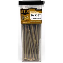 BIG TIMBER® Bronze T-30 Flat Head Screw, 25-Count Bucket, BTX148-25, #14 x 8 IN