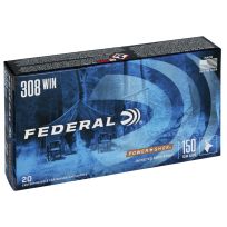 FEDERAL® 308 WIN 150GR POWER-SHOK JSP Centerfire Cartridges, 20-Rounds, 308A