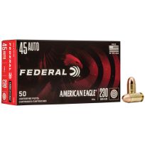 FEDERAL® 45 AUTO 230GR American Eagle FMJ Centerfire Pistol Cartridges, 50-Rounds, AE45A