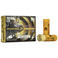 FEDERAL® 20GA Truball Rifled Slug HP Shotshells, 5-Rounds, PB203RS