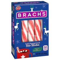 BRACH'S® Sweet Stripes Soft Mint Candy Peppermint Stir Sticks, 3300873, 5 OZ