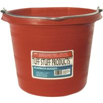Tuff Stuff Flatback Bucket, KMC-FB100RD, Red, 5 Gallon