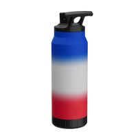 WYLD GEAR® Mag Series Flask Stainless Steel Water Bottle, 34-MAG-RWB, Red / White / Blue, 34 OZ