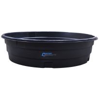 Century Products Poly Round Tank, CP82BLK, Black, 650 Gallon