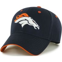 NFL Broncos Money Maker Brushed Cotton Twill Cap, JT88, Dark Blue, One Size Fits Most