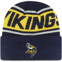 NFL Vikings Bitter Cuffed Knit Hat, JU12, Purple, One Size Fits Most