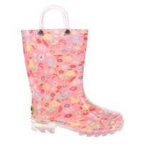 Western Chief Girl's Chick A Dee Lighted Rain Boot