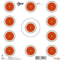 EZAIM™ Paper Shooting Targets 12" Square 11-Spot Indoor Targets, 13-Pack, 15245