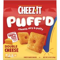 CHEEZ-IT® Puff'd Cheesy Baked Snacks Double Cheese, 2410000000, 5.75 OZ