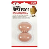 Little Giant Ceramic Nest Eggs Brown, CEGGBRN