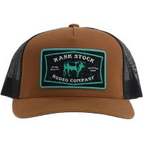 Hooey Rank Stock Hat, 2361T-BRBK, Brown, One Size Fits All