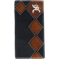 Roughy Crazy Horse Rodeo Wallet, RW004-BKBR, Black
