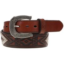 Roughy Choctaw Tooled & Laced Belt