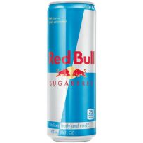 Red Bull Energy Drink, Sugar Free, RB33673, 16 OZ
