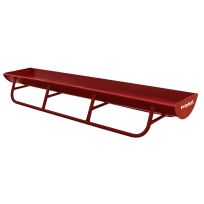 Priefert Feed Bunk with Metal Liner, 10 FT, FBFWML, Red