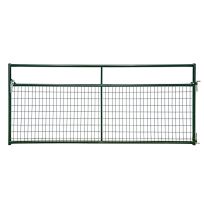 Priefert Economy Round Wire Gate, RWG12GN, Green, 12 FT