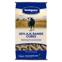 Bomgaars Feeds 20% A.N. Range Cubes, 33311, 50 LB Bag