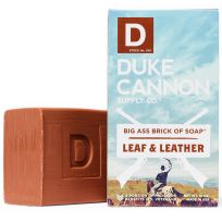 Duke Cannon Big Ass Brick of Soap, Leaf and Leather, 03LEAFLEATHER1, 10 OZ