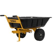 DEWALT Wheelbarrow / Tow Cart, 10 Cubic Feet, DXTB0573