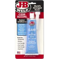 J-B WELD® All Purpose RTV Silicone Sealant & Adhesive, 31310, Clear, 3 OZ