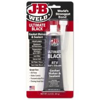 J-B WELD® RTV Ulitimate Black Gasket Maker & Sealant, 32329, 3 OZ