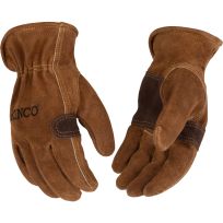 Kinco Men's Hydroflector™ Water-Resistant Premium Suede Cowhide Driver Glove with Double-Palm