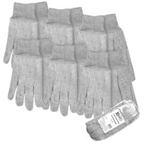 Kinco Jersey Multi-Pack 8oz. Glove, 6-Pack, SL820-6PK-L, Gray, Large