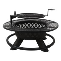 Livingscape 47 IN Rancher Fire Pit with Cooking Gate, LS1-005