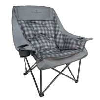 Black Sierra Equipment Big Bear XL Padded Chair, QACH-016C-GRY-BSE, Gray Check