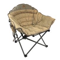 Black Sierra Equipment Traditions Deluxe Padded Club Chair, QACH-015T-TAN-BSE, Tan