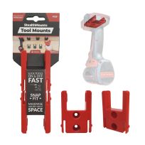 StealthMounts® Tool Holders for Milwaukee M18, 4-Pack, TM-MW18-RED-4